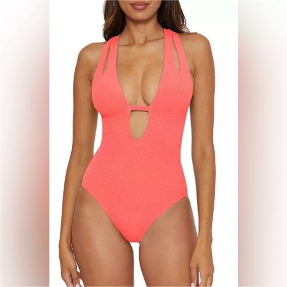 BECCA  Women Swim One Piece burnt orange size - Picture 9 of 11